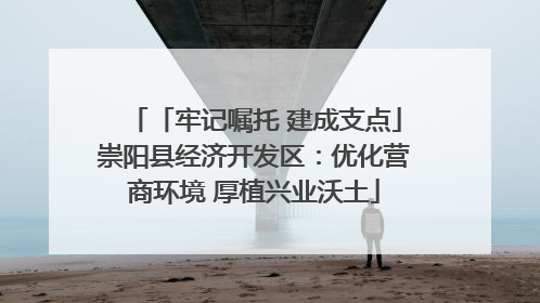 「牢记嘱托 建成支点」崇阳县经济开发区：优化营商环境 厚植兴业沃土