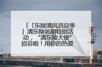「东陵清风消夏季」清东陵暑期特别活动，“清东陵大使”招募啦！用你的热爱守护世界遗产！