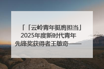 「云岭青年挺膺担当」2025年度新时代青年先锋奖获得者王敏奇——澜沧江上好渔人
