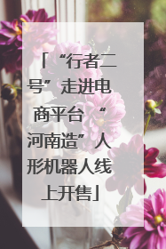 “行者二号”走进电商平台 “河南造”人形机器人线上开售