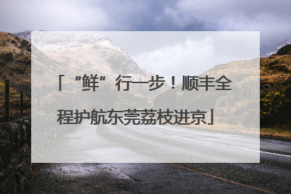 “鲜”行一步！顺丰全程护航东莞荔枝进京