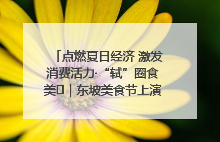 点燃夏日经济 激发消费活力·“轼”圈食美⑪｜东坡美食节上演“文化满汉全席”