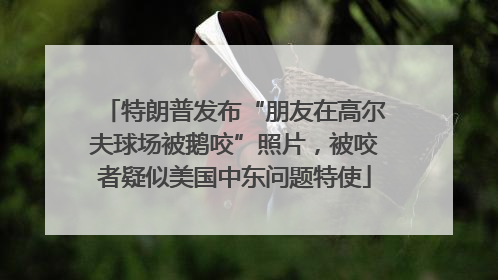 特朗普发布“朋友在高尔夫球场被鹅咬”照片，被咬者疑似美国中东问题特使