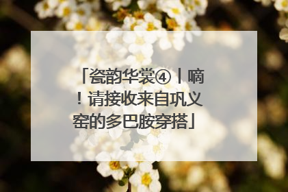 瓷韵华裳④丨嘀！请接收来自巩义窑的多巴胺穿搭