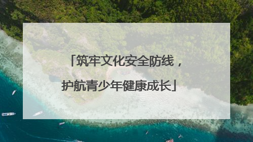 筑牢文化安全防线，护航青少年健康成长