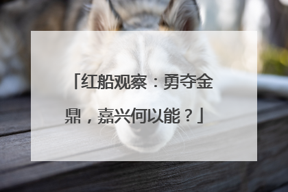 红船观察：勇夺金鼎，嘉兴何以能？