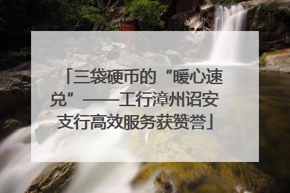 三袋硬币的“暖心速兑”——工行漳州诏安支行高效服务获赞誉