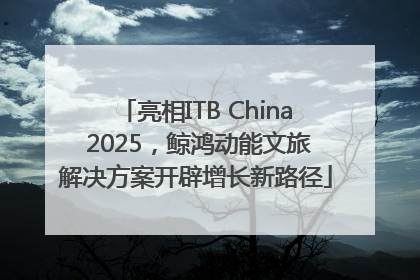 亮相ITB China 2025，鲸鸿动能文旅解决方案开辟增长新路径