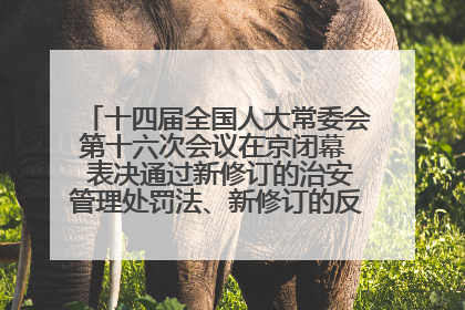 十四届全国人大常委会第十六次会议在京闭幕  表决通过新修订的治安管理处罚法、新修订的反不正当竞争法  习近平签署主席令予以公布  赵乐际主持会议