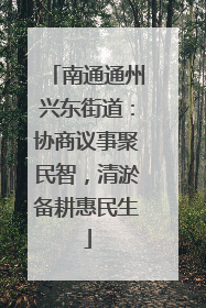 南通通州兴东街道：协商议事聚民智，清淤备耕惠民生