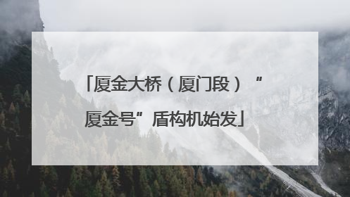 厦金大桥（厦门段）“厦金号”盾构机始发