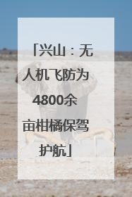 兴山：无人机飞防为4800余亩柑橘保驾护航