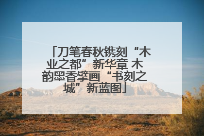 刀笔春秋镌刻“木业之都”新华章 木韵墨香擘画“书刻之城”新蓝图