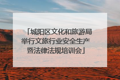 城阳区文化和旅游局举行文旅行业安全生产暨法律法规培训会