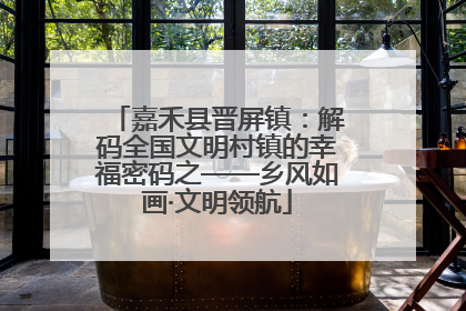 嘉禾县晋屏镇：解码全国文明村镇的幸福密码之——乡风如画·文明领航