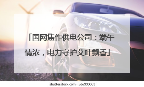 国网焦作供电公司：端午情浓，电力守护艾叶飘香