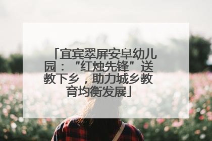 宜宾翠屏安阜幼儿园：“红烛先锋”送教下乡，助力城乡教育均衡发展
