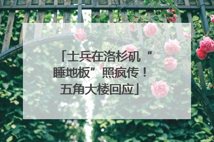 士兵在洛杉矶“睡地板”照疯传！五角大楼回应