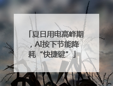 夏日用电高峰期，AI按下节能降耗“快捷键”