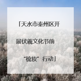 天水市秦州区开展伏羲文化节前 “梳妆”行动