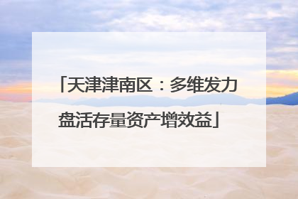 天津津南区：多维发力盘活存量资产增效益
