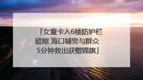 女童卡入6楼防护栏缝隙 海口辅警与群众5分钟救出获赠锦旗