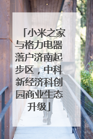 小米之家与格力电器落户济南起步区，中科新经济科创园商业生态升级