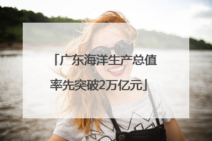 广东海洋生产总值率先突破2万亿元