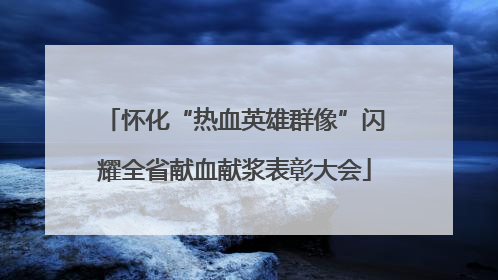 怀化“热血英雄群像”闪耀全省献血献浆表彰大会