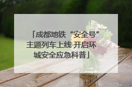 成都地铁“安全号”主题列车上线 开启环城安全应急科普