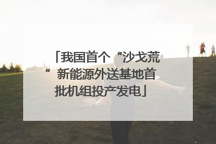 我国首个“沙戈荒”新能源外送基地首批机组投产发电