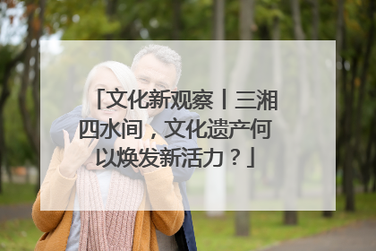 文化新观察丨三湘四水间，文化遗产何以焕发新活力？