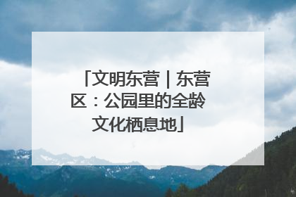 文明东营｜东营区：公园里的全龄文化栖息地