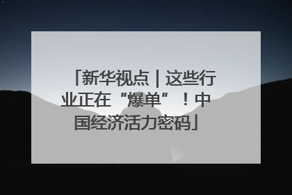 新华视点｜这些行业正在“爆单”！中国经济活力密码