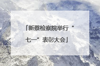 新蔡检察院举行“七一”表彰大会