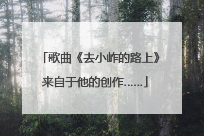 歌曲《去小岞的路上》来自于他的创作……