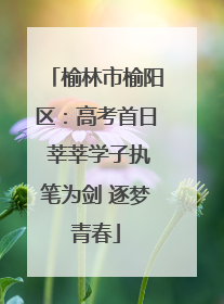 榆林市榆阳区：高考首日 莘莘学子执笔为剑 逐梦青春