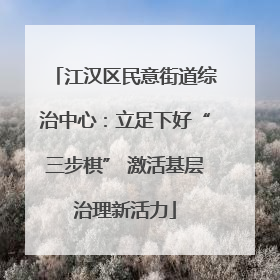 江汉区民意街道综治中心：立足下好“三步棋” 激活基层治理新活力
