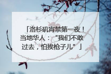 洛杉矶宵禁第一夜！当地华人：“我们不敢过去，怕挨枪子儿”