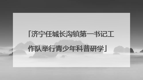 济宁任城长沟镇第一书记工作队举行青少年科普研学