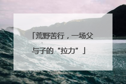 荒野苦行，一场父与子的“拉力”