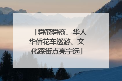 舜裔舜商、华人华侨花车巡游、文化踩街点亮宁远
