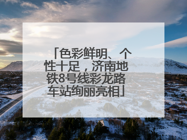 色彩鲜明、个性十足，济南地铁8号线彩龙路车站绚丽亮相