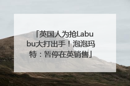英国人为抢Labubu大打出手！泡泡玛特：暂停在英销售