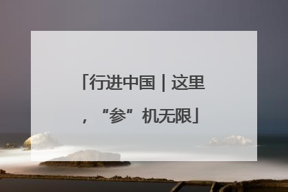 行进中国｜这里，“参”机无限