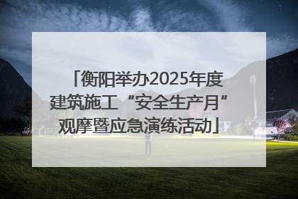 衡阳举办2025年度建筑施工“安全生产月”观摩暨应急演练活动