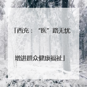西充：“医”路无忧 增进群众健康福祉