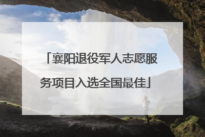 襄阳退役军人志愿服务项目入选全国最佳
