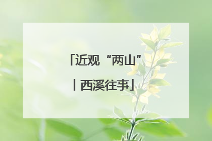 近观“两山”丨西溪往事