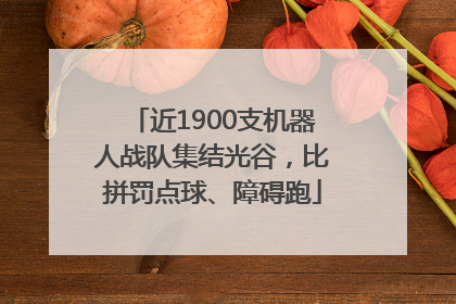 近1900支机器人战队集结光谷，比拼罚点球、障碍跑